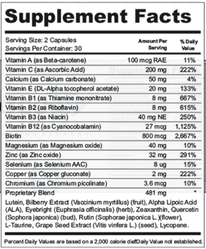 OcuRenew Ingredients