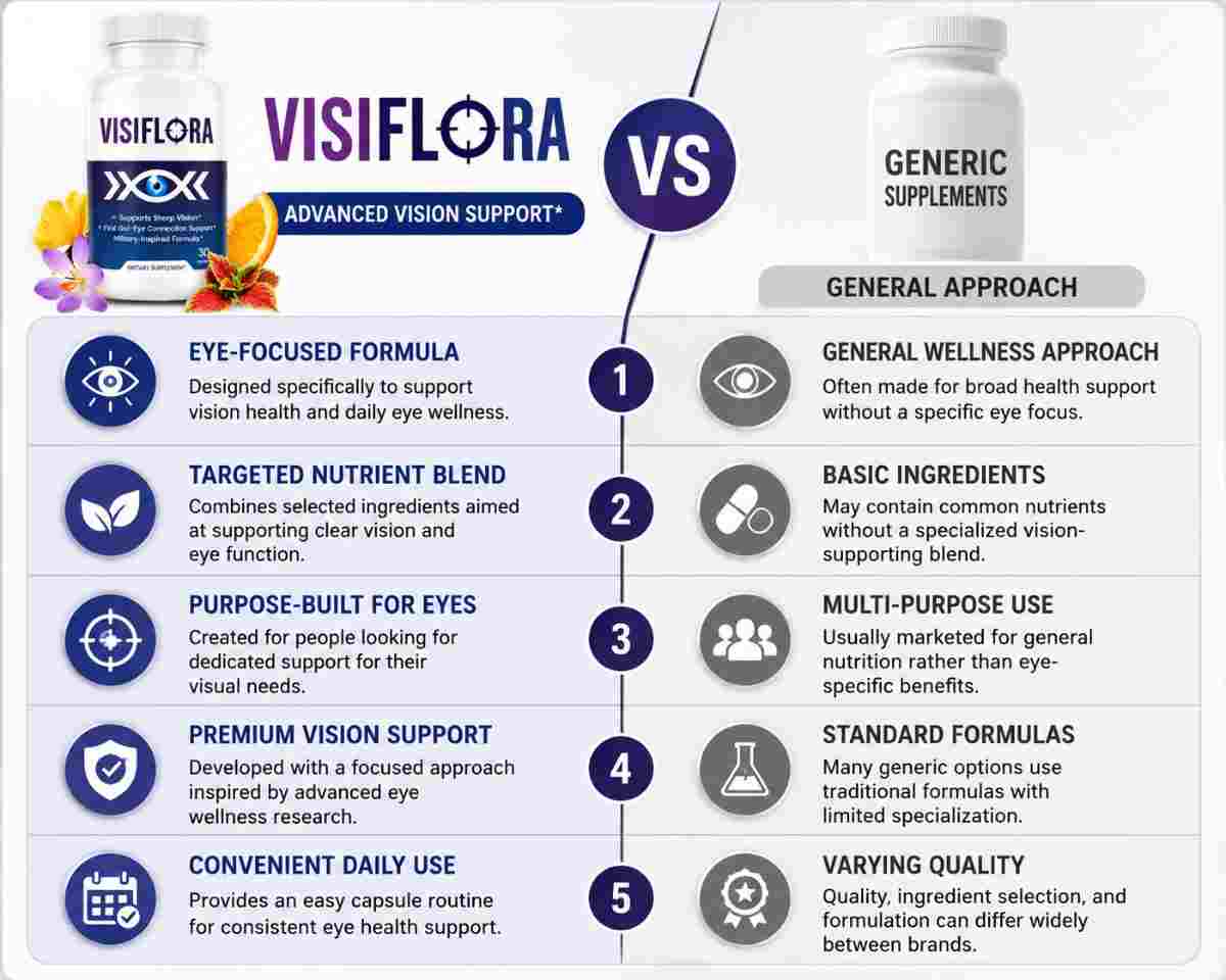 VisiFlora vs Generic Supplements Comparison